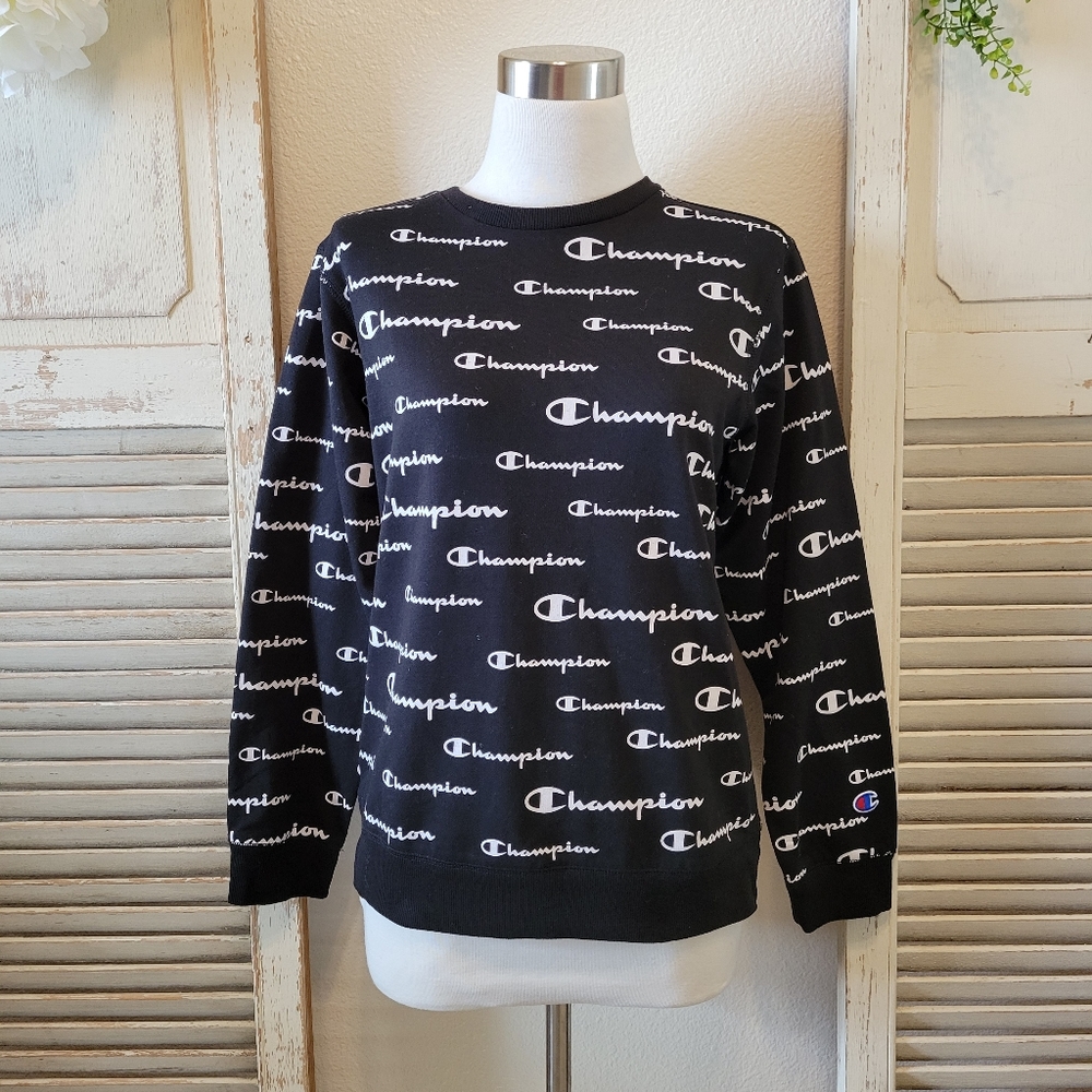 Champion Solid Script Campus French Terry Sweatsh… - image 2